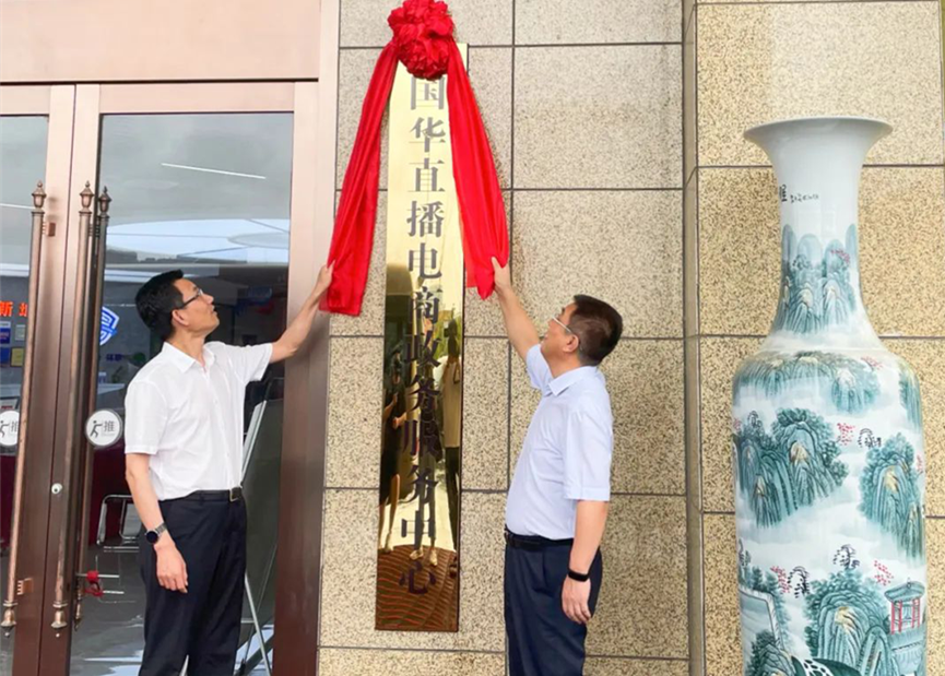 罗庄区国华直播电商政务服务中心正式揭牌启用